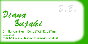 diana bujaki business card